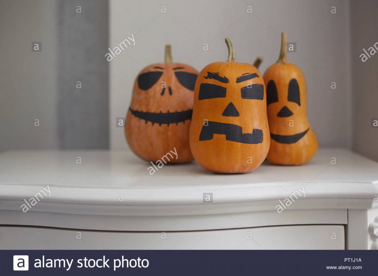 Calabazas halloween pintadas